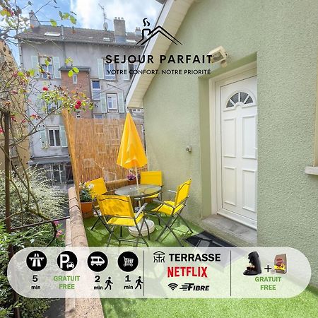 Maisonnette Le Faubourg - Centre Ville, Terrasse Et Netflix Belfort Exterior foto